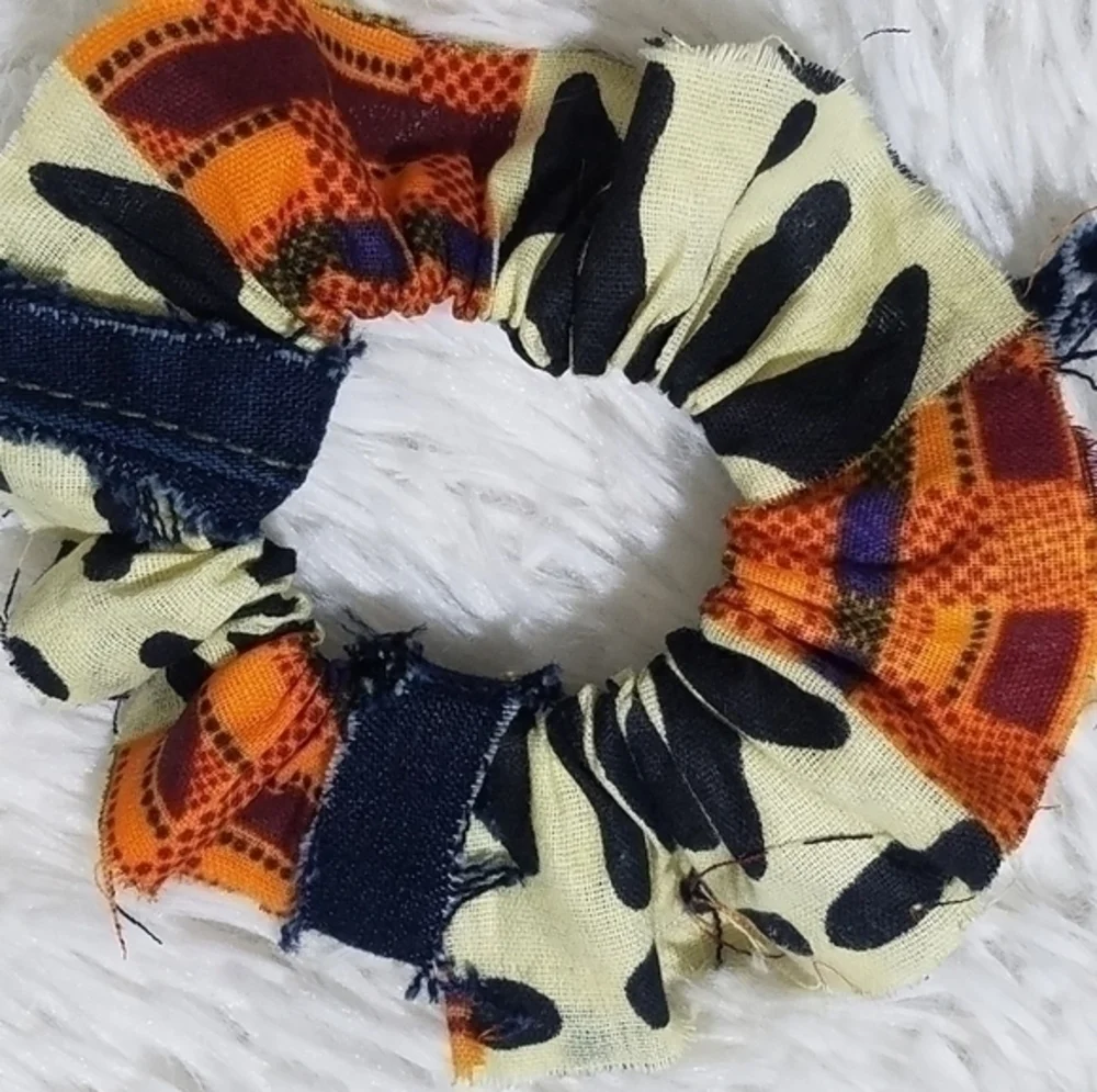 TASTY RAW EDGE KENTE & DENIM- 